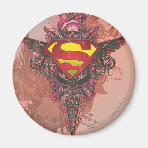 Superman gestileerd Grunge Design Logo Magneet