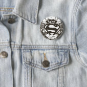 Superman gestileerd | Justitie Logo Ronde Button 5,7 Cm (In situ)