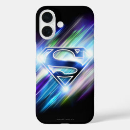 Superman gestileerd | Klein blauw-blauw-barstse Lo iPhone 16 Hoesje