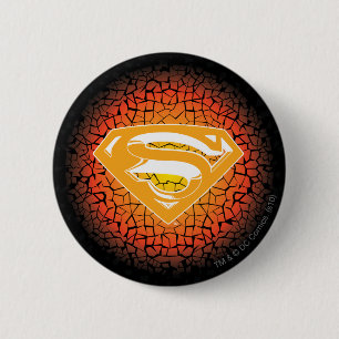 Superman gestileerd Logo Ronde Button 5,7 Cm