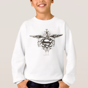 Superman gestileerd Logo van de huid T-shirt