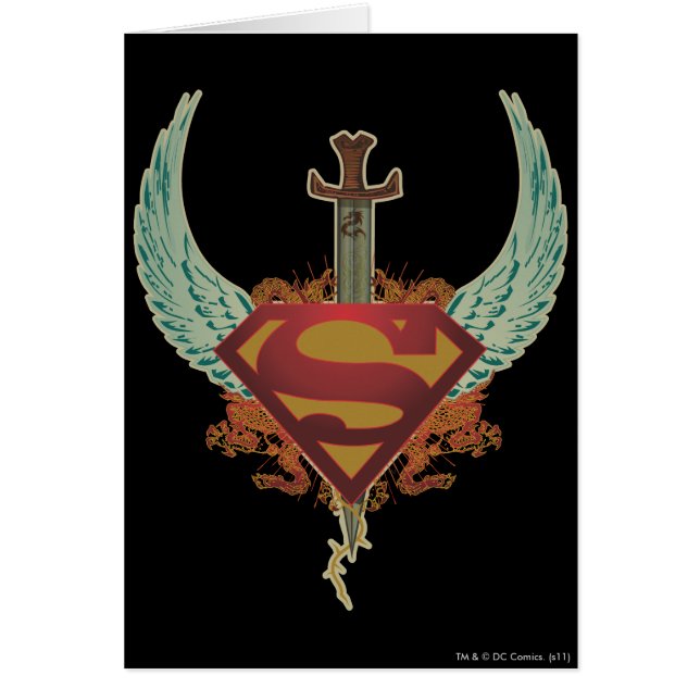 Superman gestileerd | Logo van wijn (Voorkant)