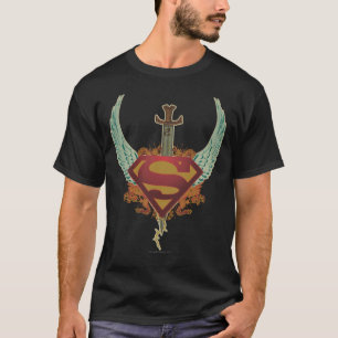 Superman gestileerd   Logo van wijn T-shirt