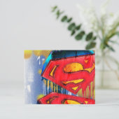 Superman gestileerd | Logo voor stedenverf Briefkaart (Staand voorkant)