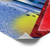 Superman gestileerd | Logo voor stedenverf Poster (Hoek)