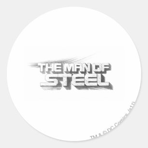 Superman gestileerd Man van de Logo staaltekening Ronde Sticker
