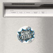 Superman gestileerd | Man van Logo van staal Magneet (Insitu (Vaatwasser))