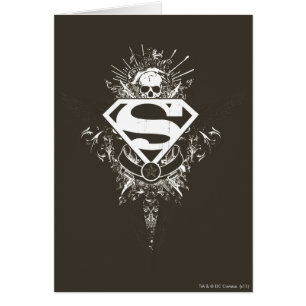 Superman gestileerd   Star en Skull White Logo