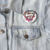 Superman gestileerd | Twisted Innocence Logo Ronde Button 5,7 Cm (In situ)