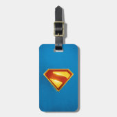 Superman Golden S Shield Brilliance Bagagelabel (Voorkant verticaal)