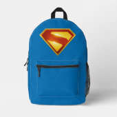 Superman Golden S Shield Brilliance Bedrukte Rugzak (Voorkant)