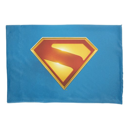 Superman Golden S Shield Brilliance Kussensloop (Voorkant)