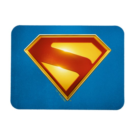 Superman Golden S Shield Brilliance Magneet (Horizontaal)