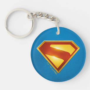 Superman Golden S Shield Brilliance Sleutelhanger