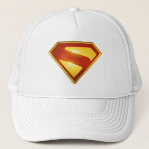 Superman Golden S Shield Brilliance Trucker Pet