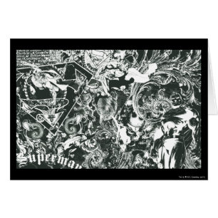 Superman Gray Collage