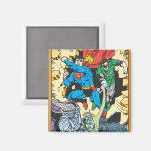 Superman & Green Lantern Fight Brainiac Magneet (Voorkant / Achterkant)