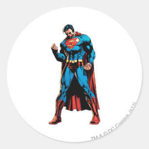 Superman - Hand in eerste hand Ronde Sticker