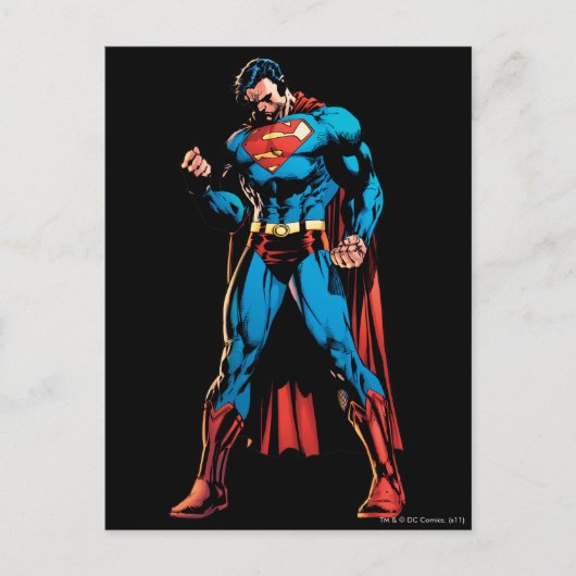Superman - Hand in vuist Briefkaart (Voorkant)