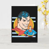 Superman Head Shot Kaart (Gele Bloem)