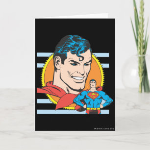 Superman Head Shot Kaart