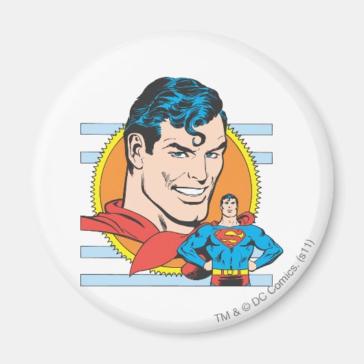 Superman Head Shot Magneet (Voorkant)