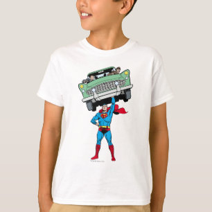 Superman heeft een auto t-shirt