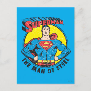 Superman Het Man staal Briefkaart