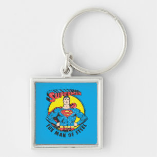 Superman Het Man staal Sleutelhanger