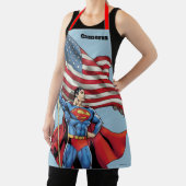 Superman Holding Amerikaanse vlag Schort (Insitu)