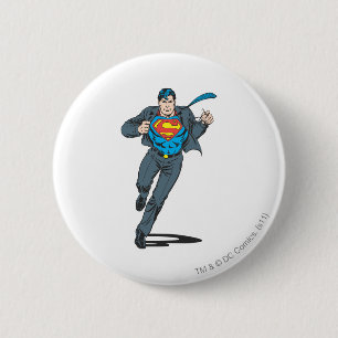 Superman in Business Garb Ronde Button 5,7 Cm