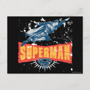 Superman in nood briefkaart