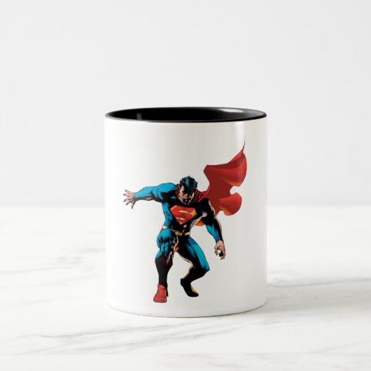 Superman in Shadow Tweekleurige Koffiemok (Center)