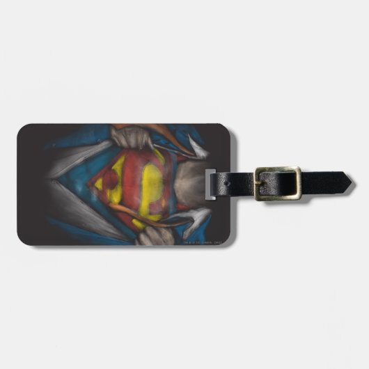 Superman | Kaas Schets in kleur onthullen Bagagelabel (Voorkant horizontaal)