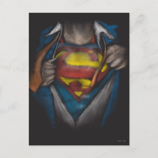 Superman | Kaas Schets in kleur onthullen Briefkaart (Voorkant)