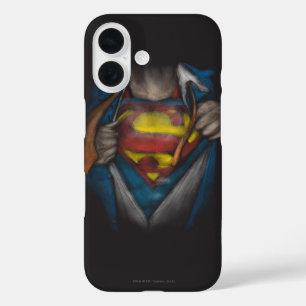 Superman Kaas Schets in kleur onthullen iPhone 16 Hoesje