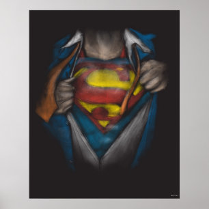 Superman   Kaas Schets in kleur onthullen Poster