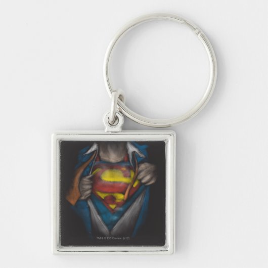 Superman | Kaas Schets in kleur onthullen Sleutelhanger (Voorkant)