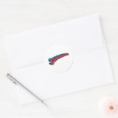 Superman | Klassieke Logo Ronde Sticker (Envelop)