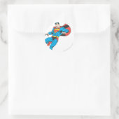 Superman Lands lichtjes 2 Ronde Sticker (Tas)