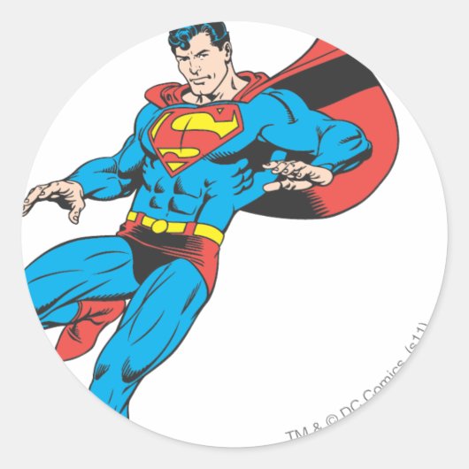 Superman Lands lichtjes 2 Ronde Sticker (Voorkant)