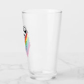 Superman Layered Rainbow-Logo Glas (Links)