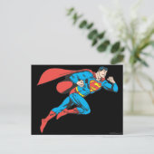 Superman Leaps Right Briefkaart (Staand voorkant)
