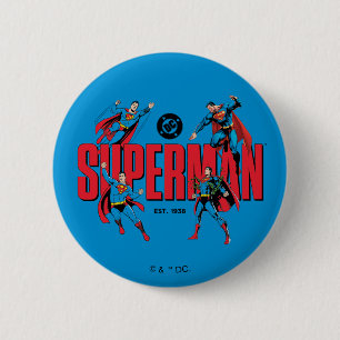 Superman Legenden Onsterfelijk Grafisch Ronde Button 5,7 Cm