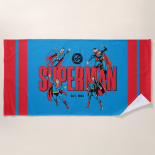 Superman Legenden Voor Altijd Grafisch Strandlaken