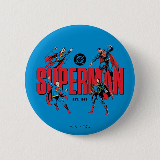 Superman Legends Forever Graphic Ronde Button 5,7 Cm (Voorkant)