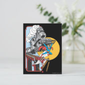 Superman Lifts Train Briefkaart (Staand voorkant)