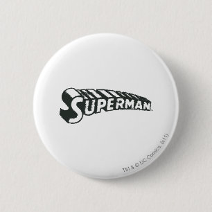 Superman Logo gekruiste brieven Ronde Button 5,7 Cm