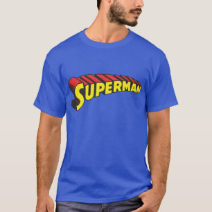 Superman Logo van gele rode letters T-shirt