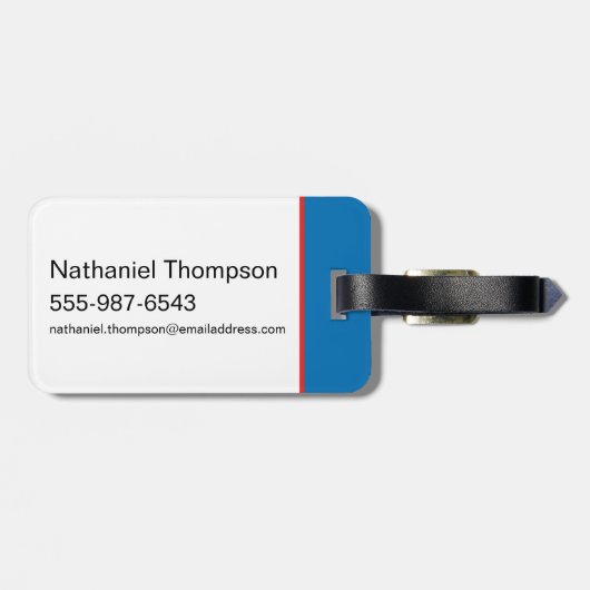 Superman Look Up Pose Bagagelabel (Achterkant horizontaal)